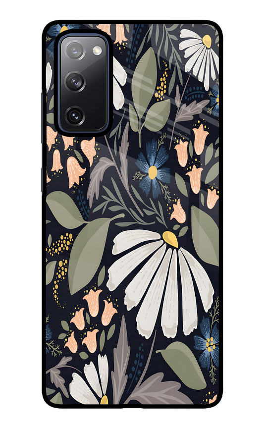 Flowers Art Samsung S20 FE Glass Case