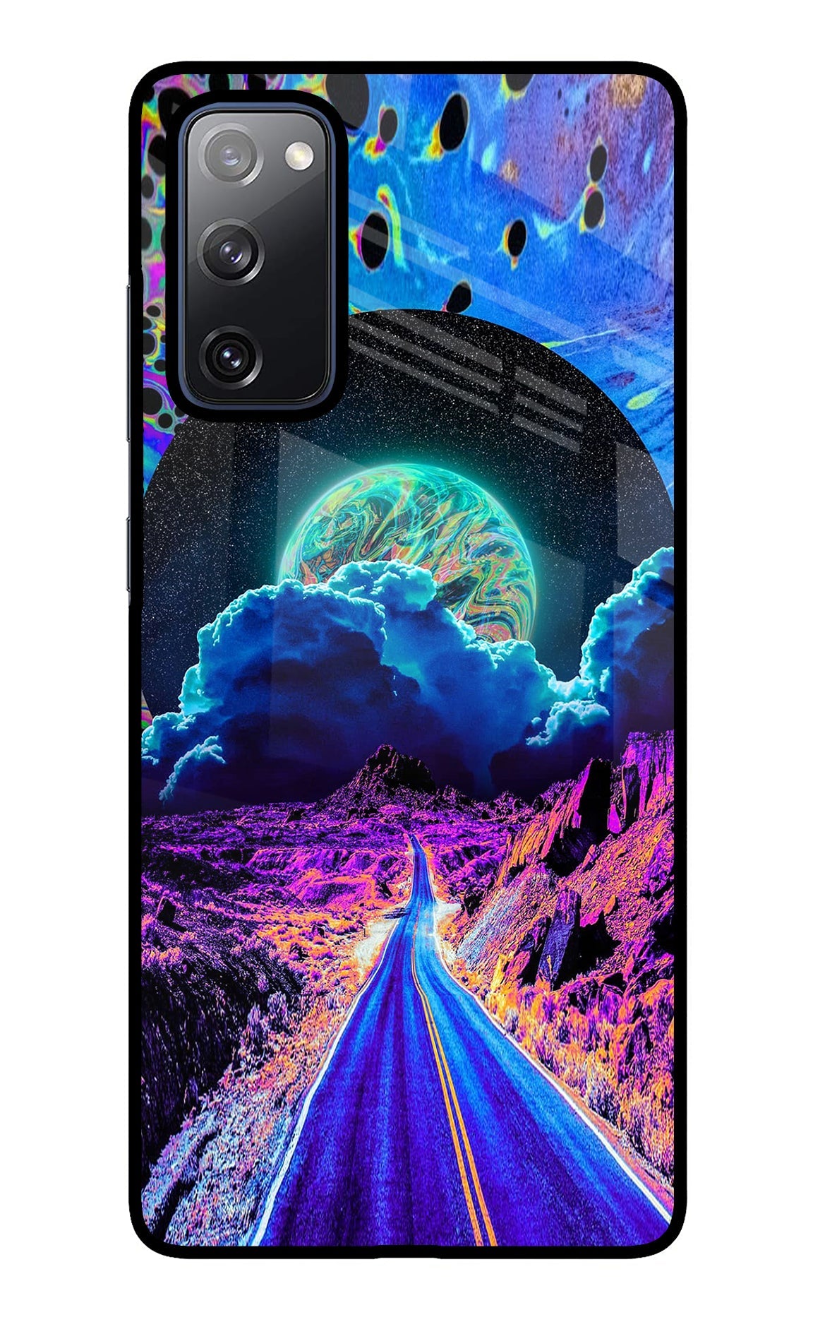 Psychedelic Painting Samsung S20 FE Glass Case