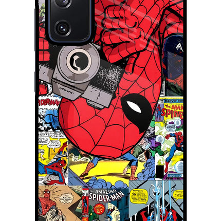 Spider Man Samsung S20 FE Glass Case Back Cover by Casekaro