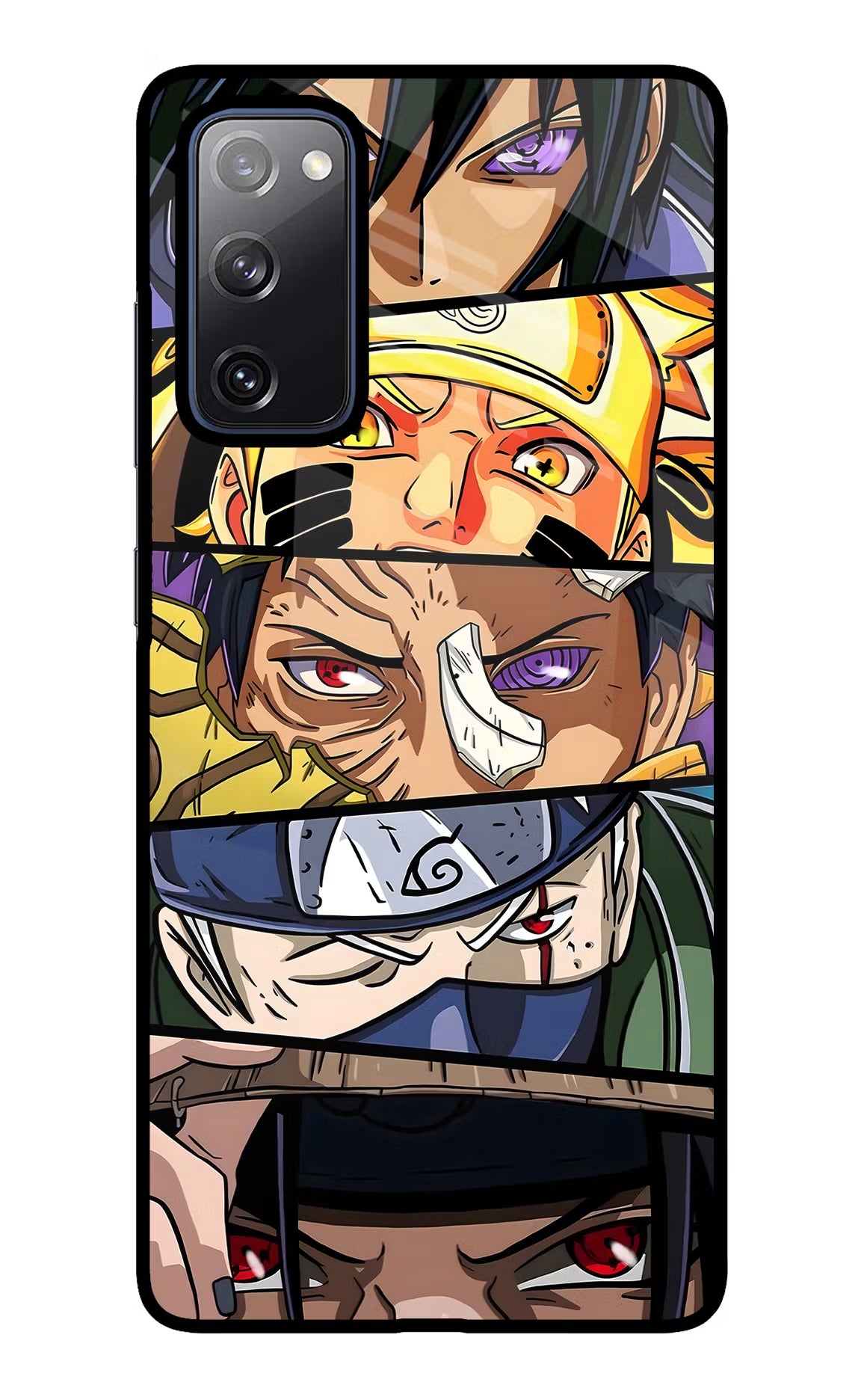Naruto Character Samsung S20 FE Glass Case Back Cover by Casekaro