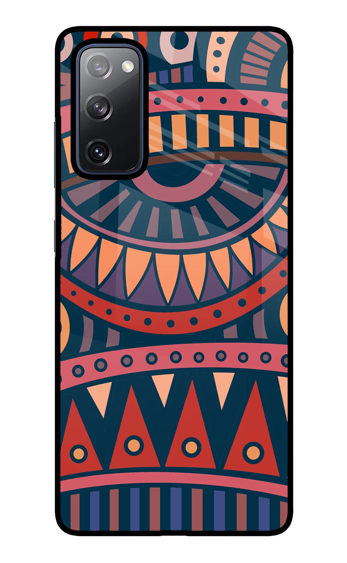 African Culture Design Samsung S20 FE Glass Case Back Cover by Casekaro
