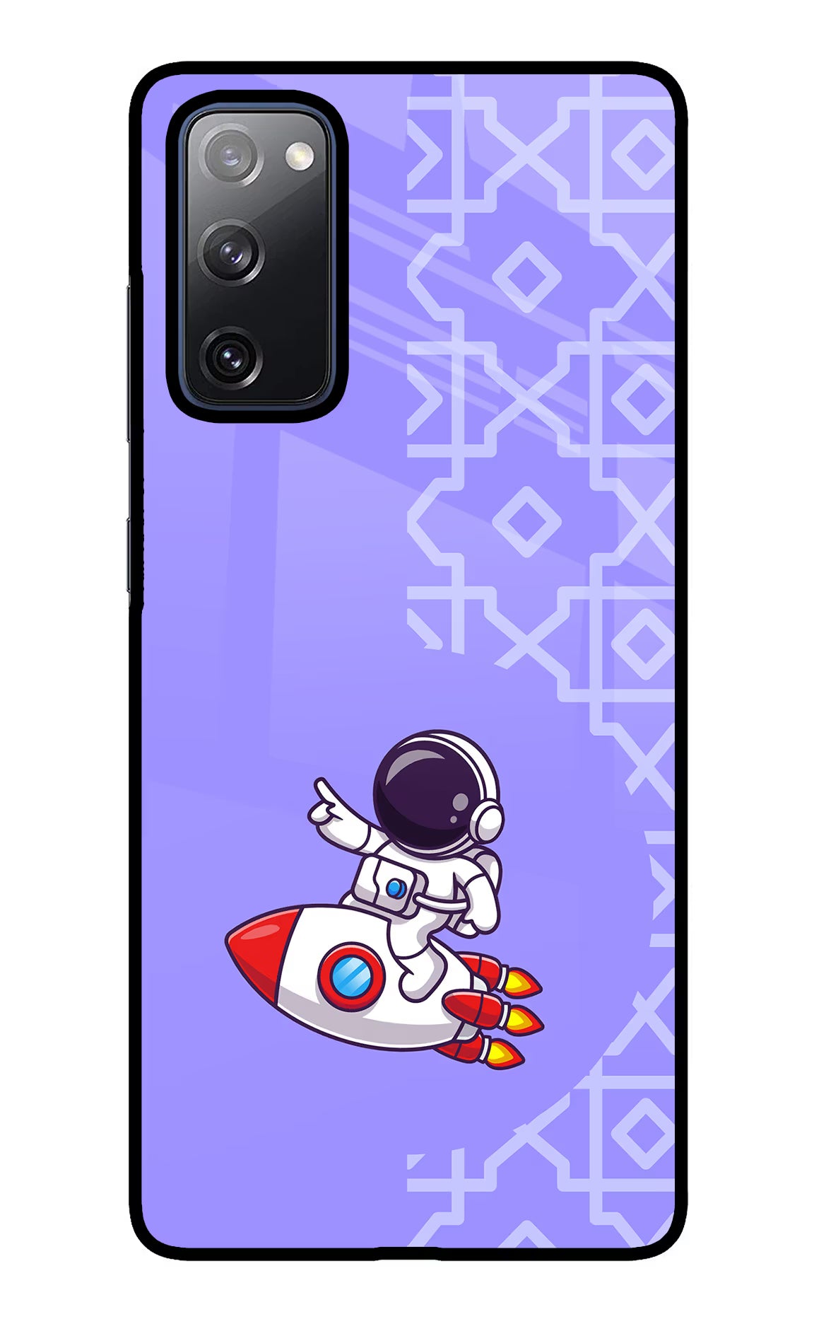 Cute Astronaut Samsung S20 FE Glass Case