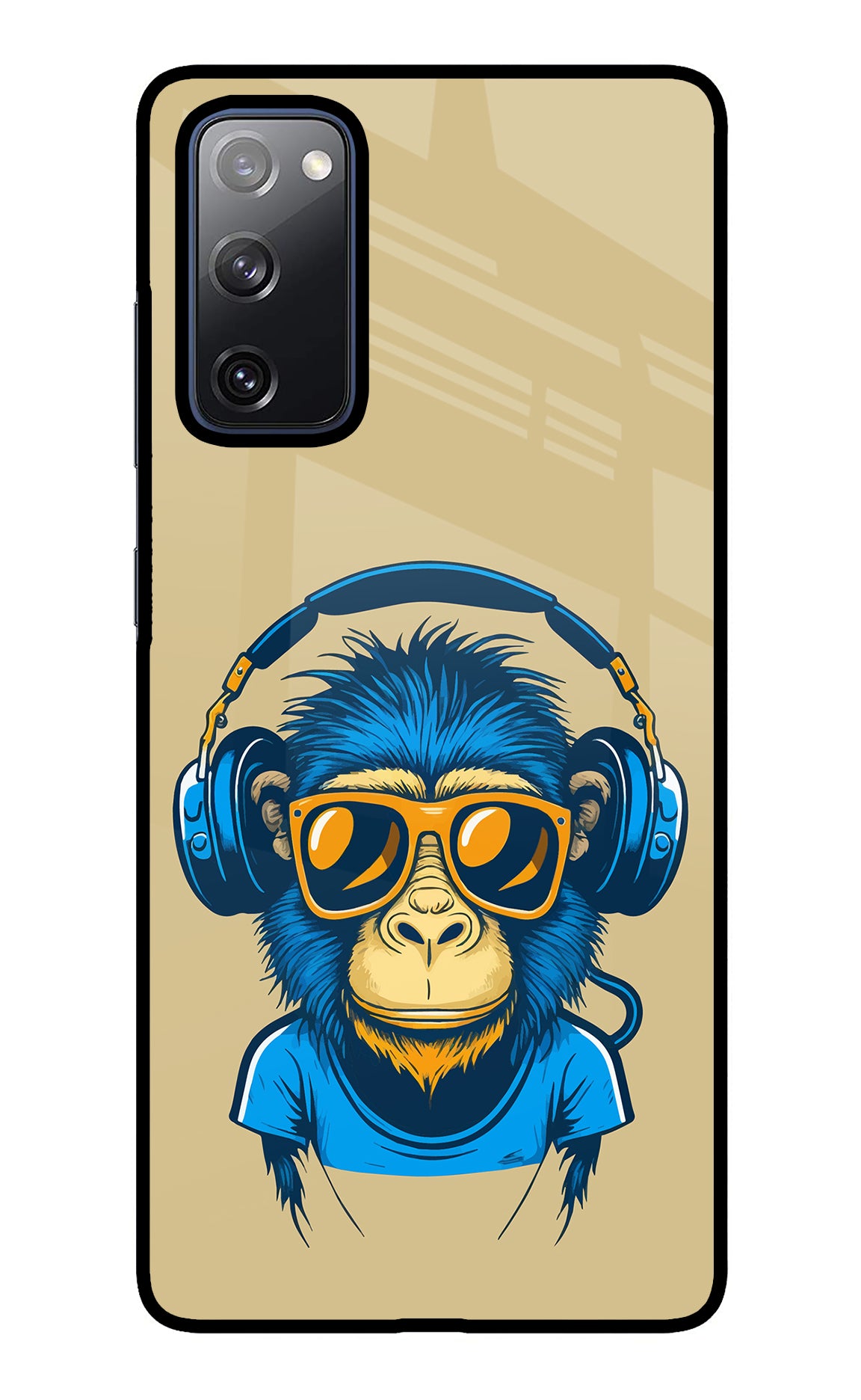 Monkey Headphone Samsung S20 FE Back Cover