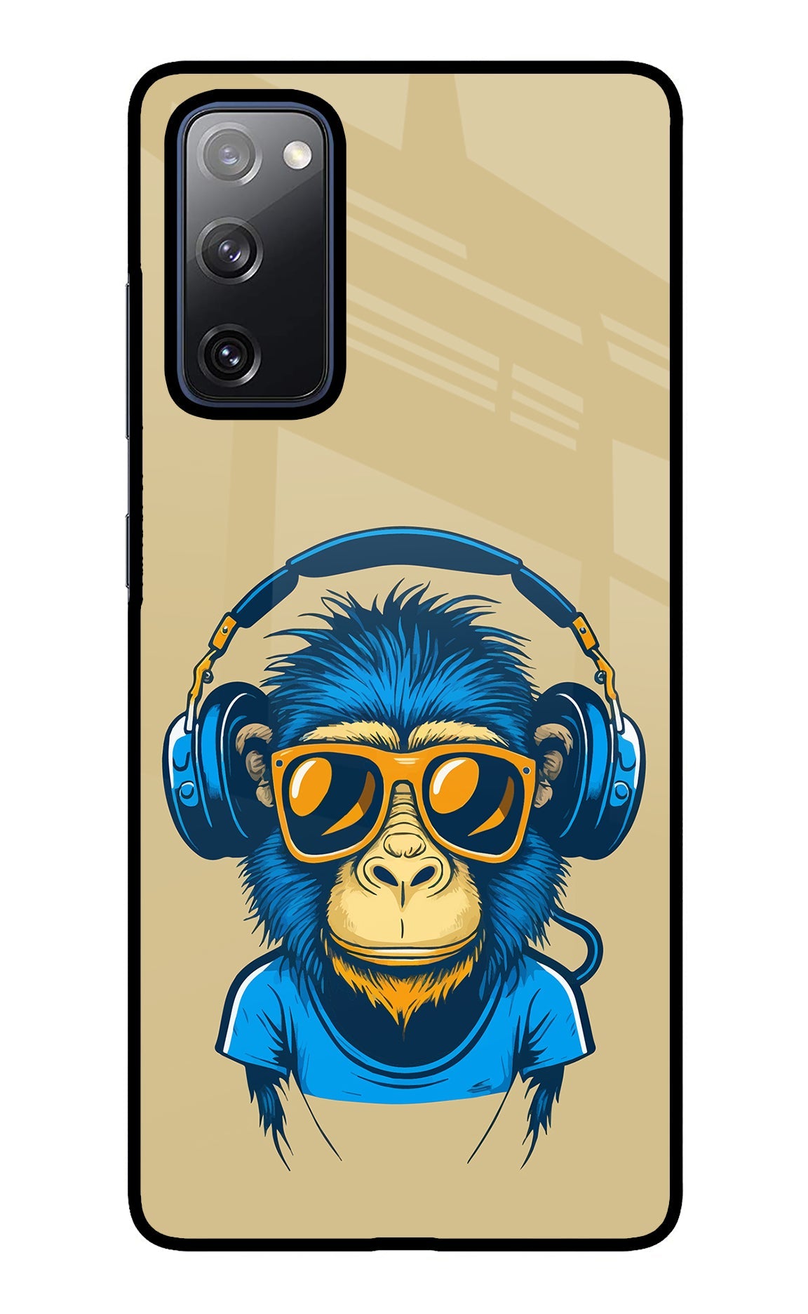 Monkey Headphone Samsung S20 FE Glass Case