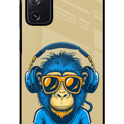 Monkey Headphone Samsung S20 FE Glass Case