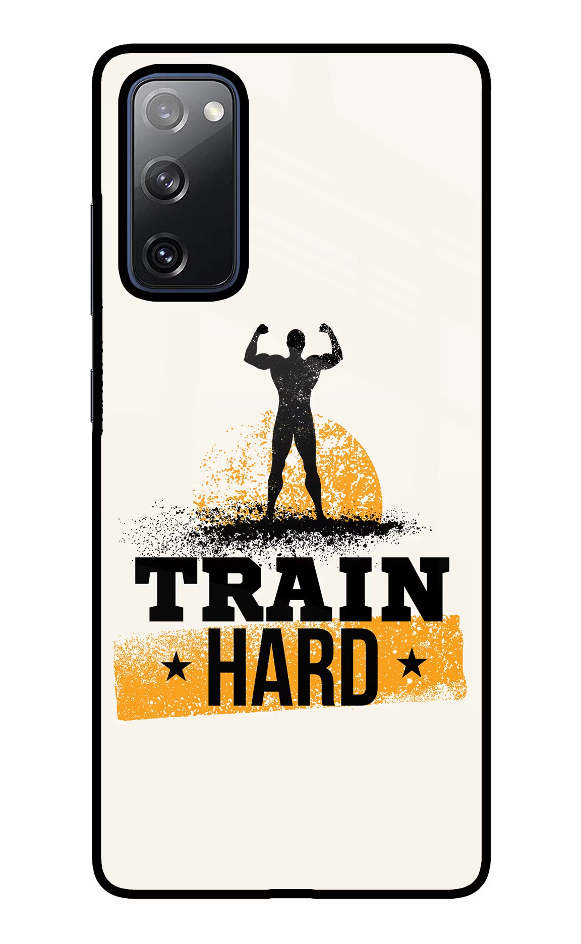 Train Hard Samsung S20 FE Glass Case Back Cover by Casekaro