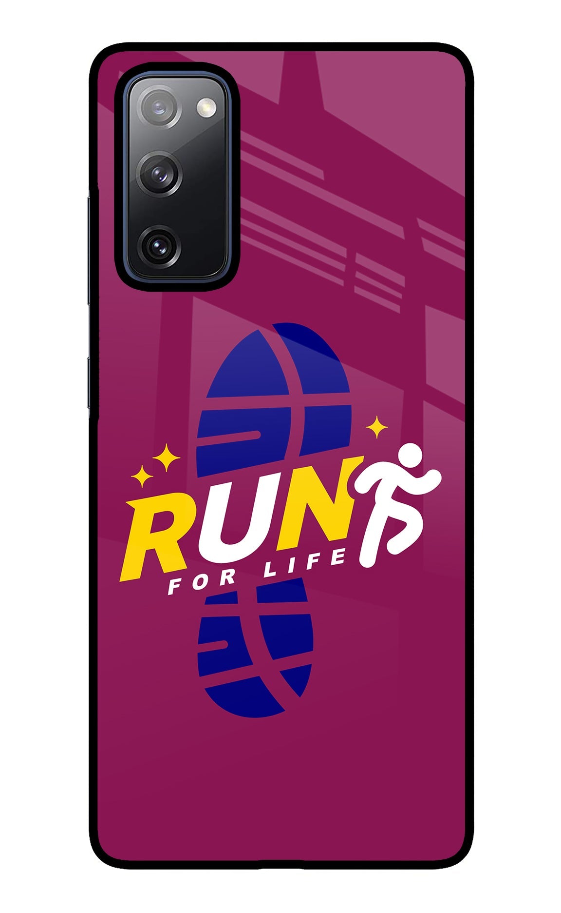 Run for Life Samsung S20 FE Glass Case