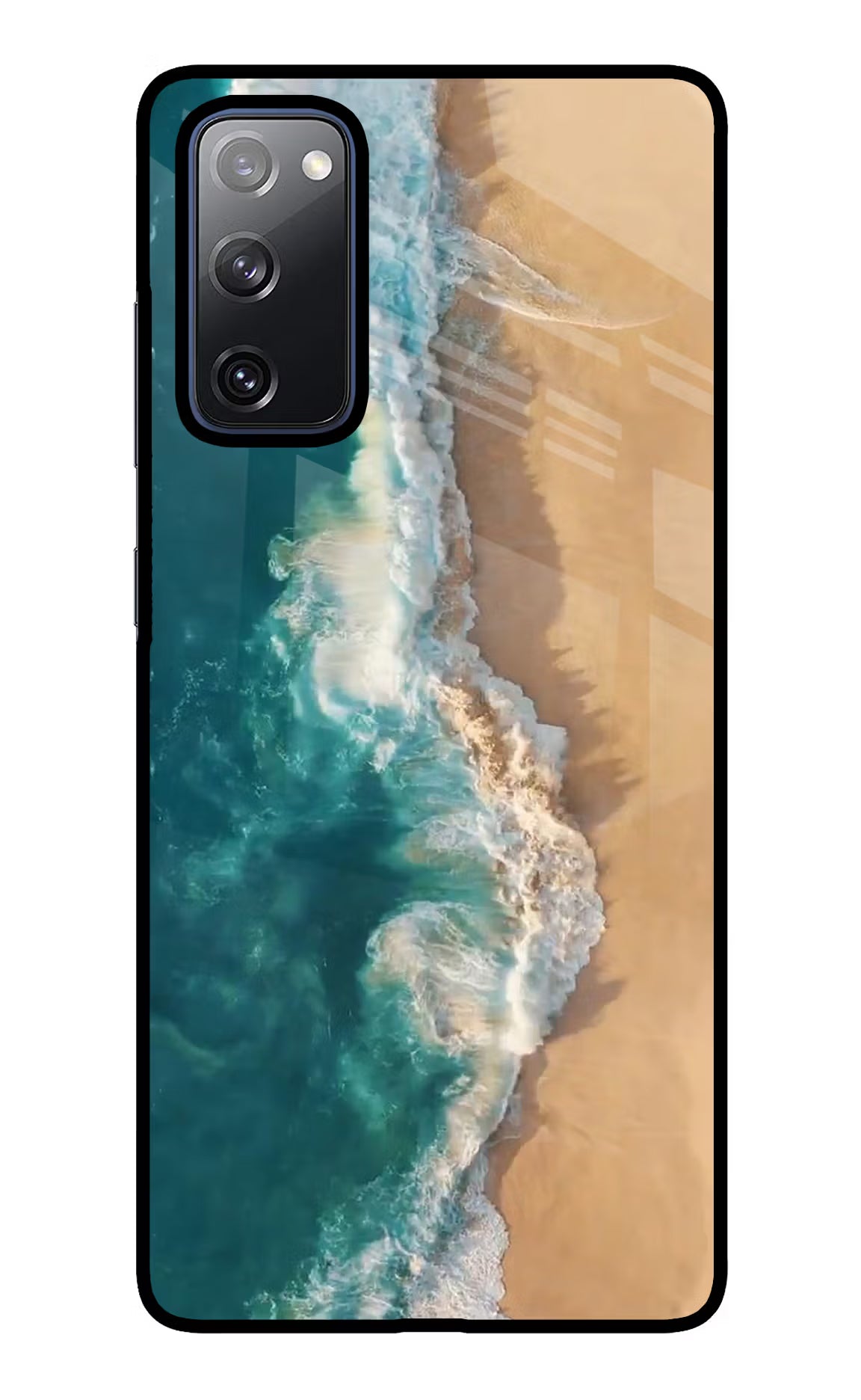 Ocean Beach Samsung S20 FE Glass Case Back Cover by Casekaro