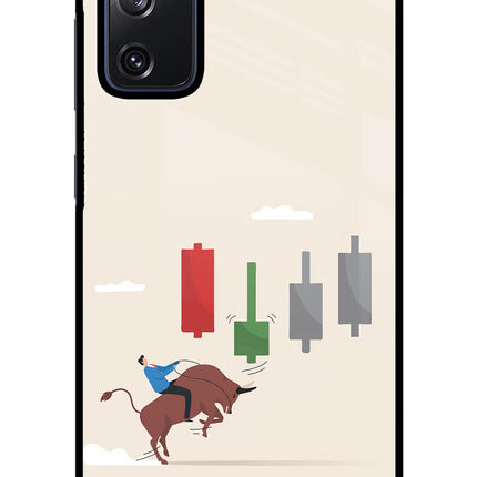 Bull Trading Momentum Samsung S20 FE Glass Case Back Cover by Casekaro