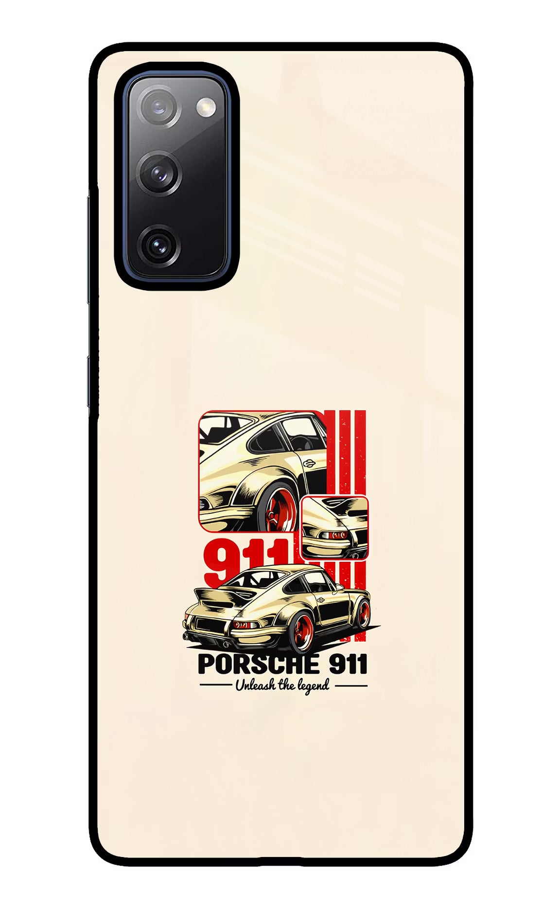 Classic Porsche 911 Samsung S20 FE Glass Case Back Cover by Casekaro