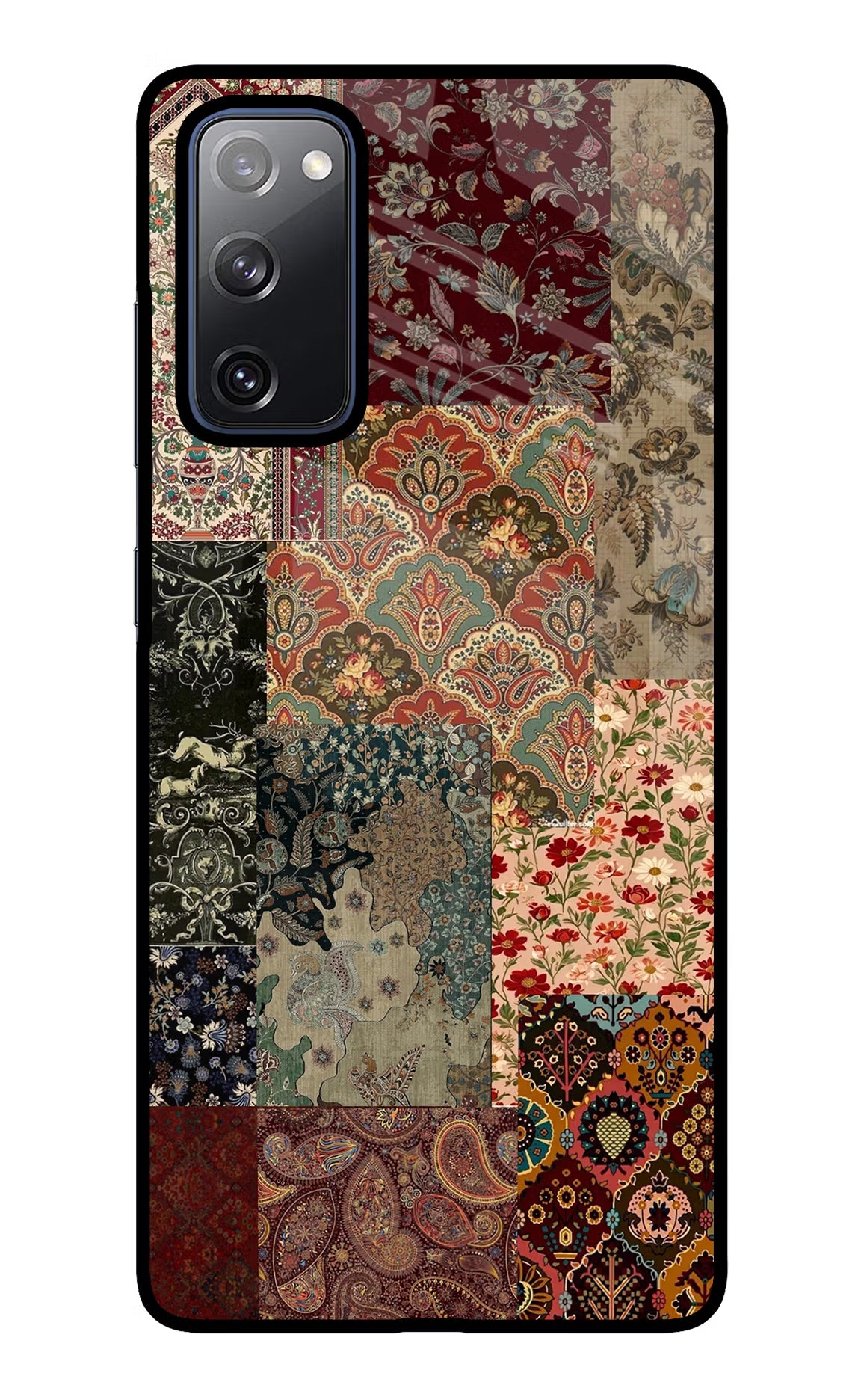 Desi Print Samsung S20 FE Glass Case Back Cover by Casekaro