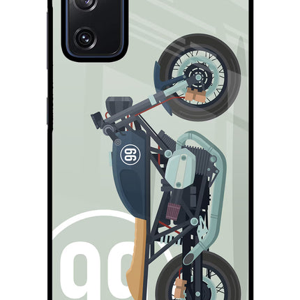 Classic Cafe Racer 99 Samsung S20 FE Glass Case Back Cover by Casekaro