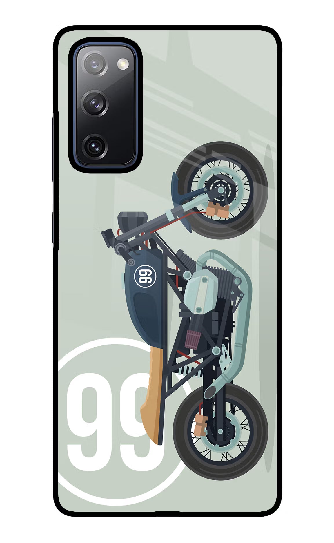 Classic Cafe Racer 99 Samsung S20 FE Glass Case