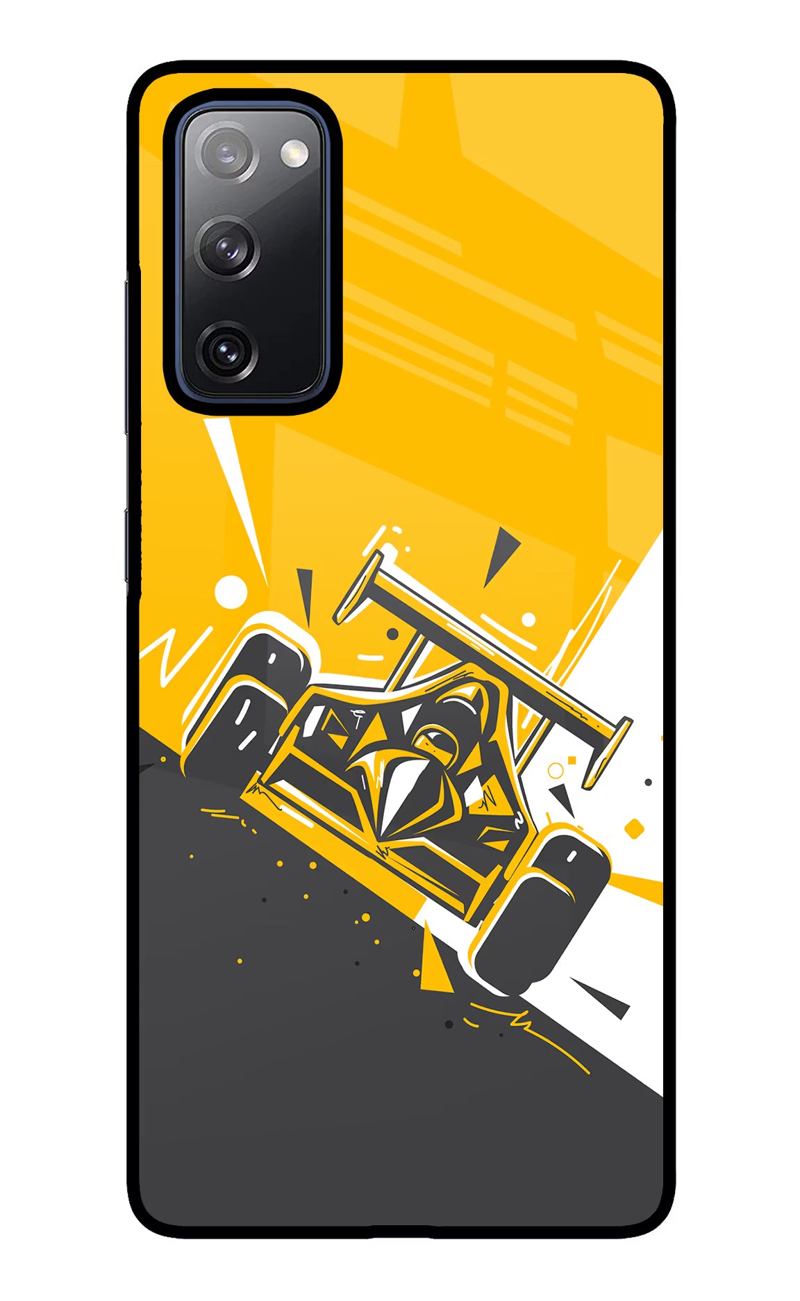 Track King Samsung S20 FE Glass Case Back Cover by Casekaro