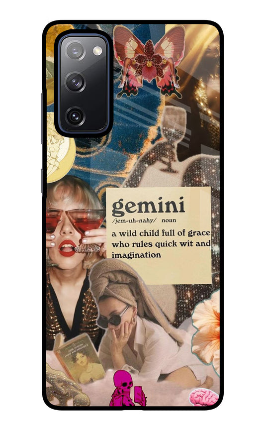 Gemini Zodiac Samsung S20 FE Glass Case