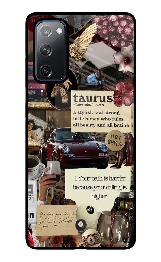 Taurus Zodiac Samsung S20 FE Glass Case