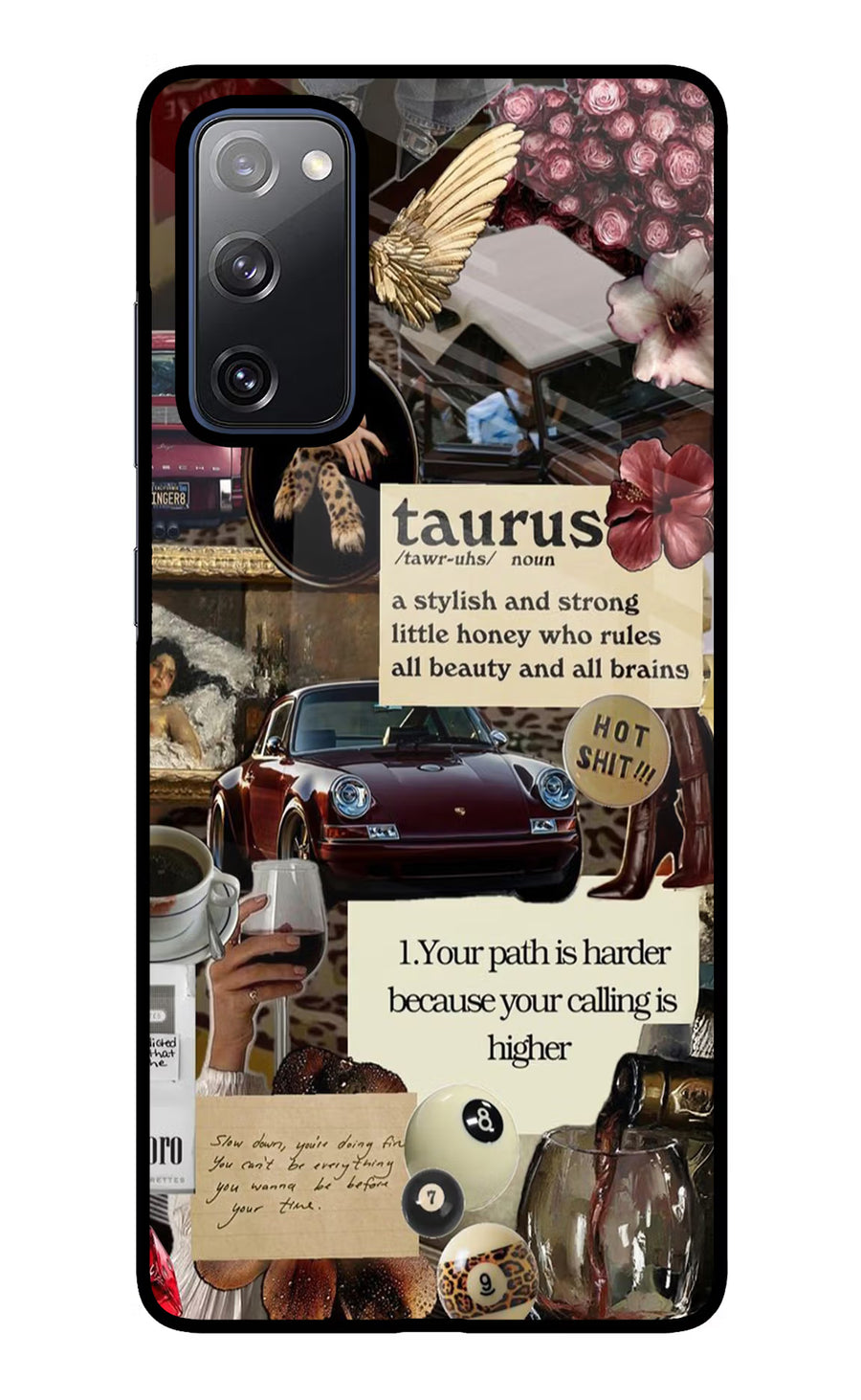 Taurus Zodiac Samsung S20 FE Back Cover, Glass case