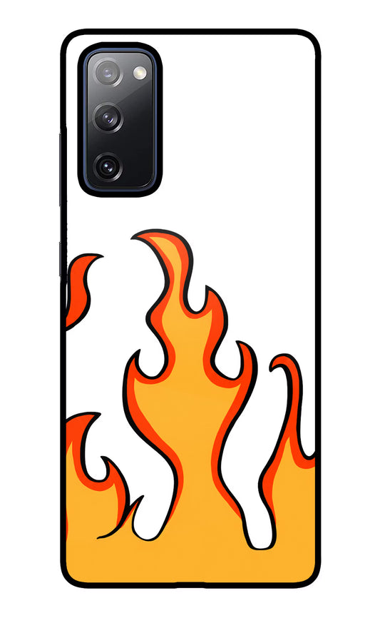 Fired Up – White Samsung S20 FE Glass Case