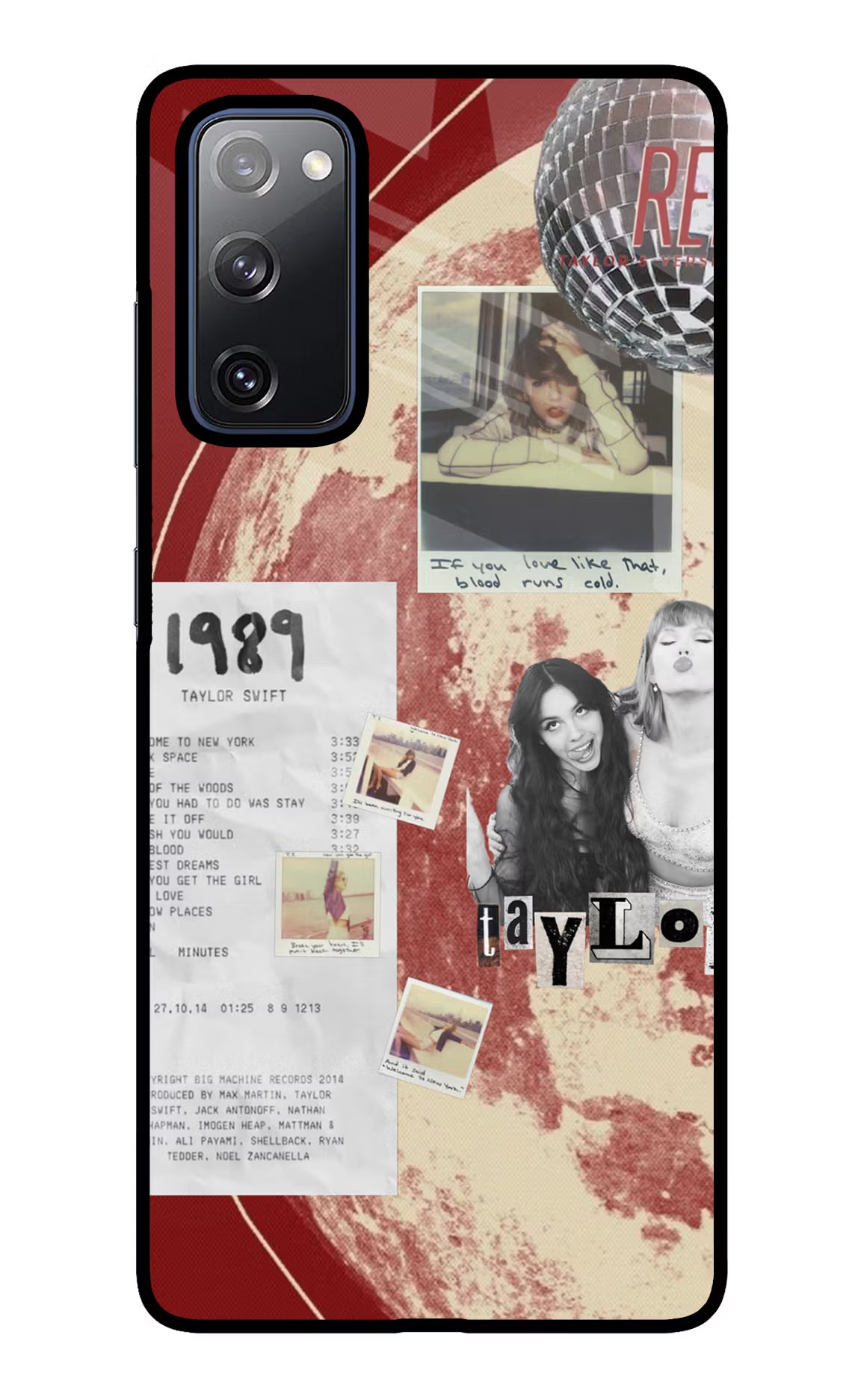 Taylor Swift Samsung S20 FE Glass Case
