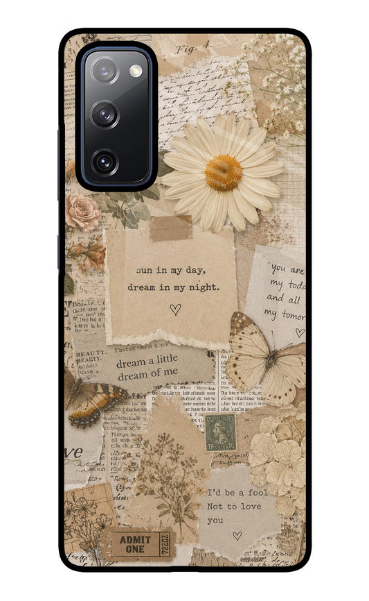 Vintage case Samsung S20 FE Glass Case