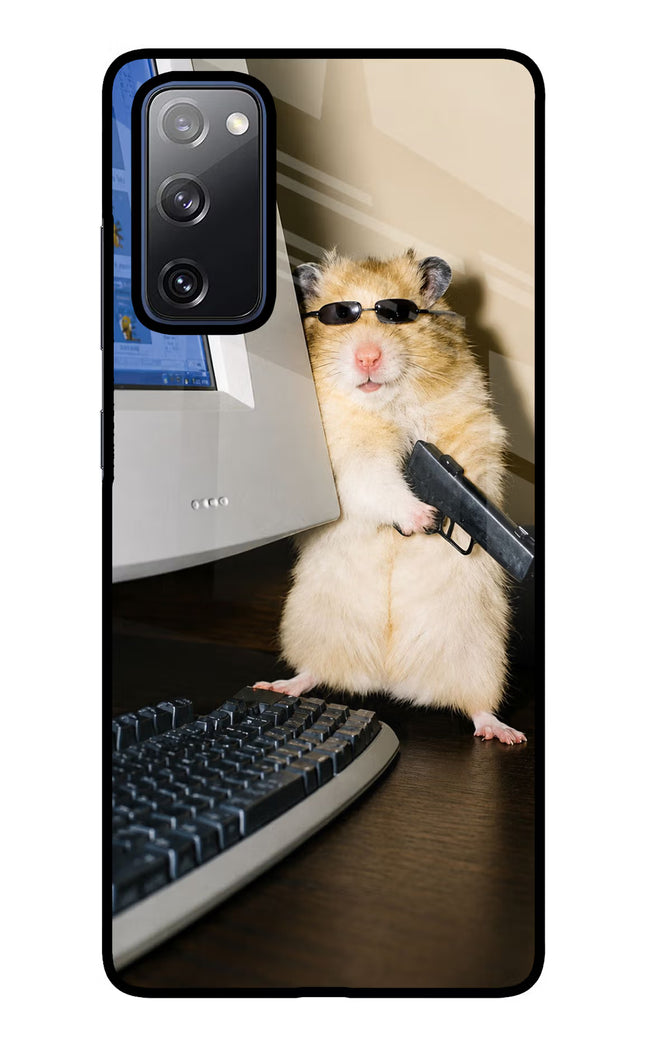 Hacker Hamster Samsung S20 FE Glass Case