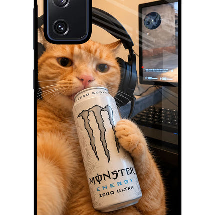 Gamer Cat Energy Samsung S20 FE Glass Case