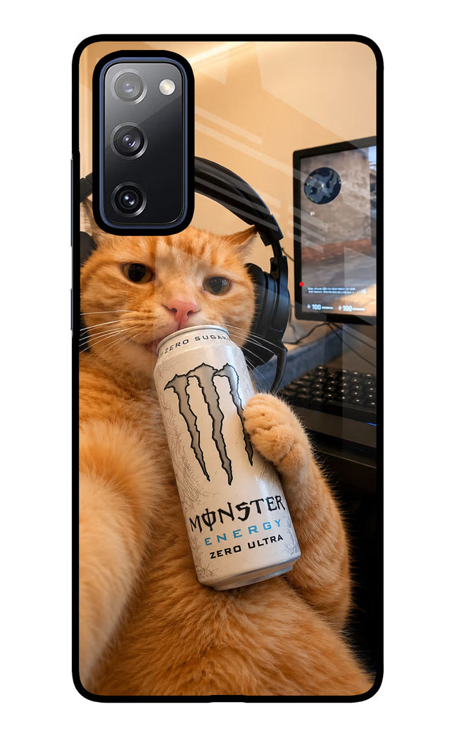 Gamer Cat Energy Samsung S20 FE Glass Case