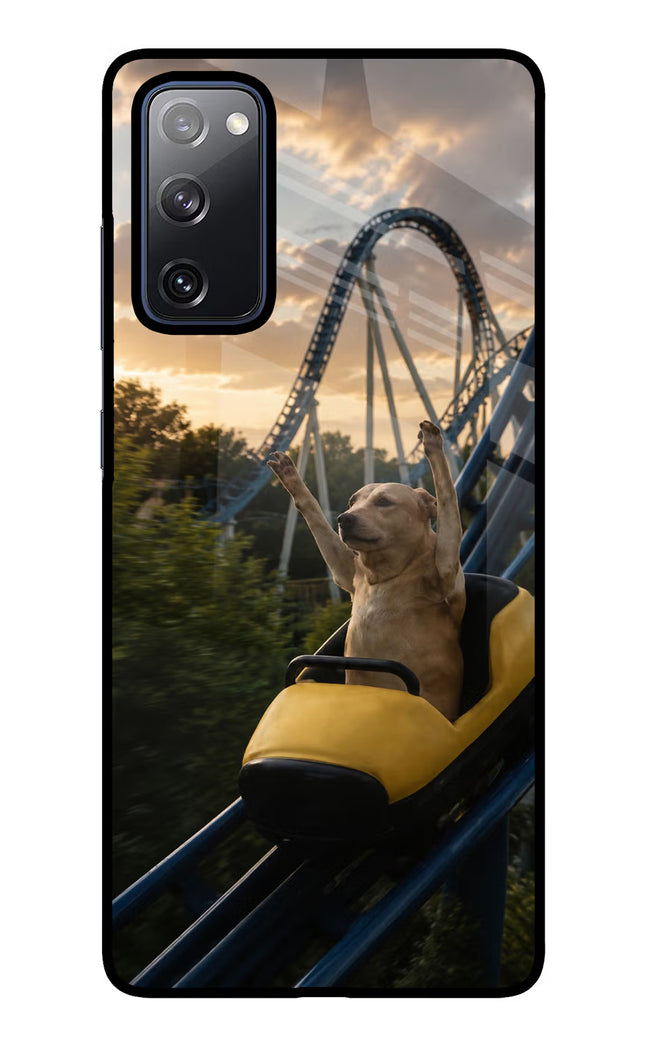 Rollercoaster Dog Samsung S20 FE Glass Case