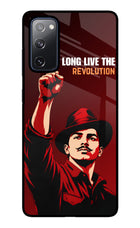 Bhagat Singh Revolution Samsung S20 FE Glass Case
