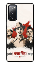 Bhagat Singh Trio Samsung S20 FE Glass Case
