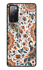 White Mayura Samsung S20 FE Glass Case