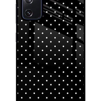 White Dots Samsung S20 FE Glass Case
