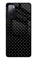 White Dots Samsung S20 FE Glass Case