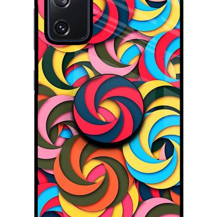 Spiral Pattern Samsung S20 FE Glass Case