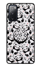 Cute Panda Samsung S20 FE Glass Case