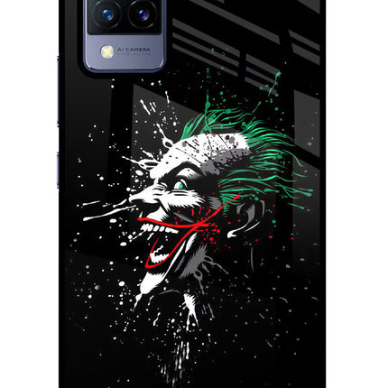 Joker Vivo V21 Glass Case Back Cover by Casekaro