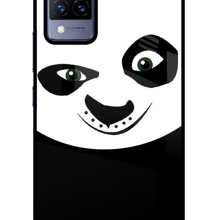 Panda Vivo V21 Glass Case Back Cover by Casekaro