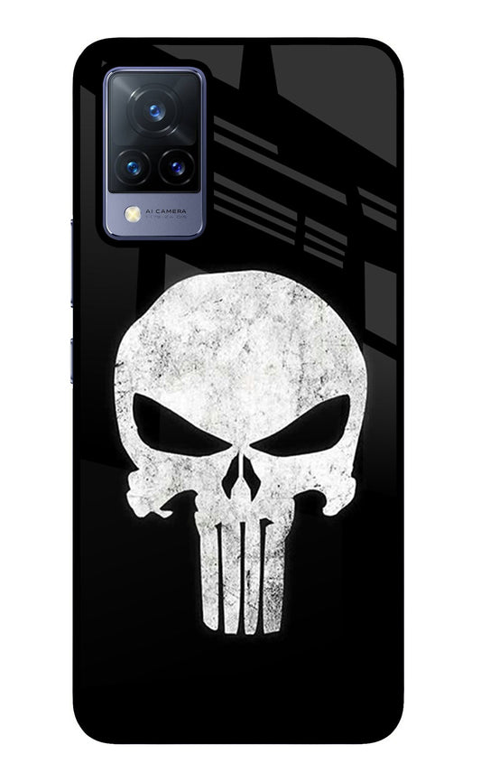 Punisher Skull Vivo V21 Glass Case