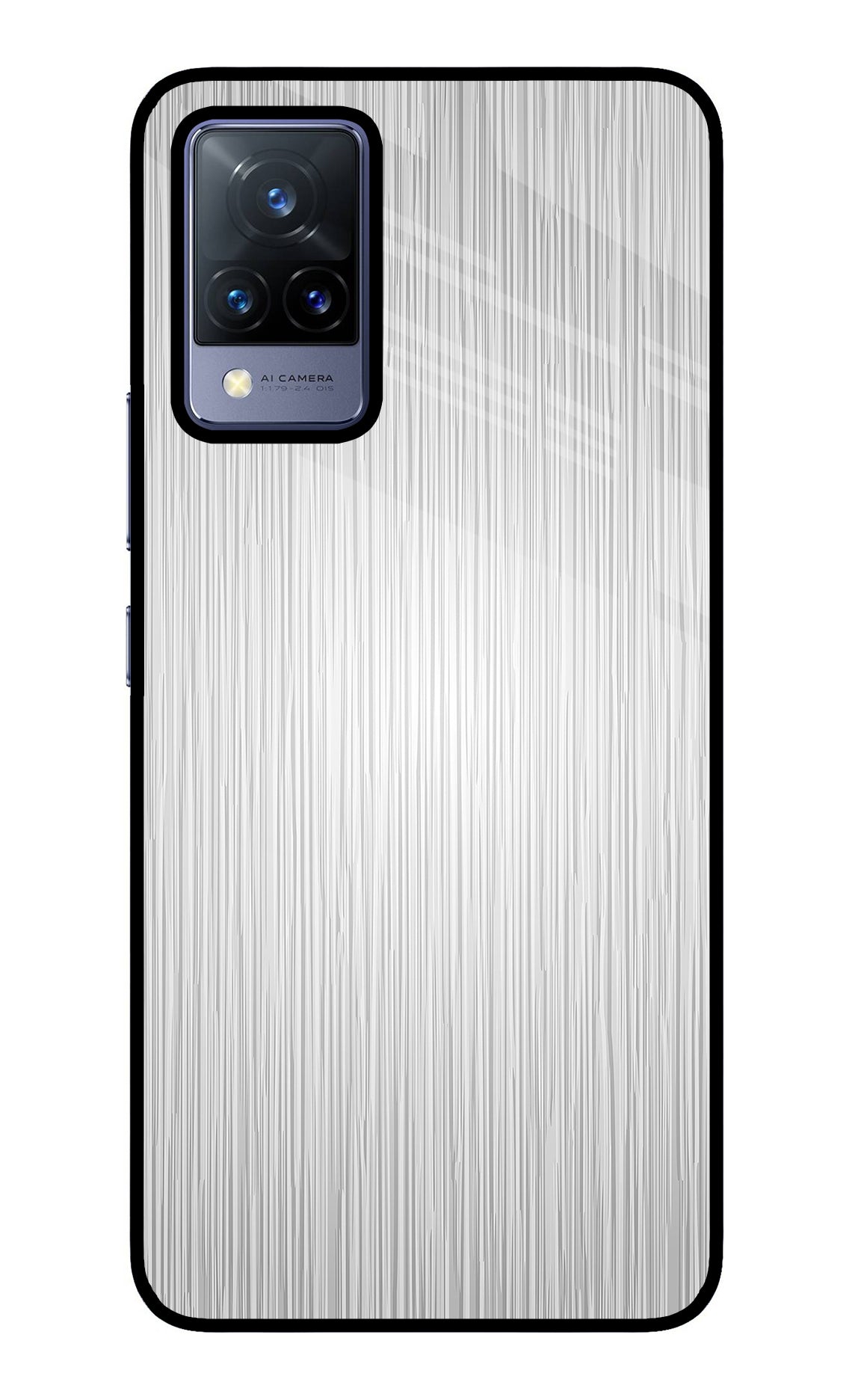 Wooden Grey Texture Vivo V21 Glass Case