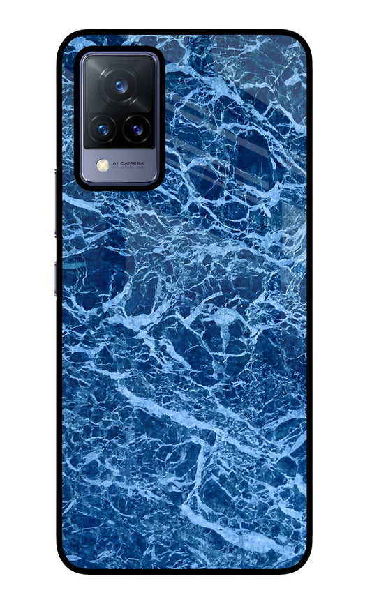 Blue Marble Vivo V21 Glass Case