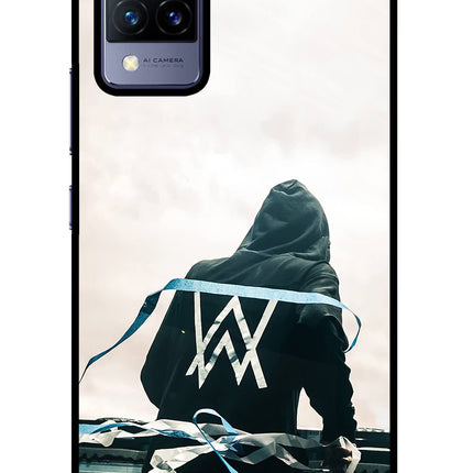 Alan Walker Vivo V21 Glass Case Back Cover by Casekaro