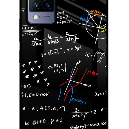 Mathematics Formula Vivo V21 Glass Case Back Cover by Casekaro