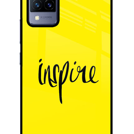 Inspire Vivo V21 Glass Case Back Cover by Casekaro