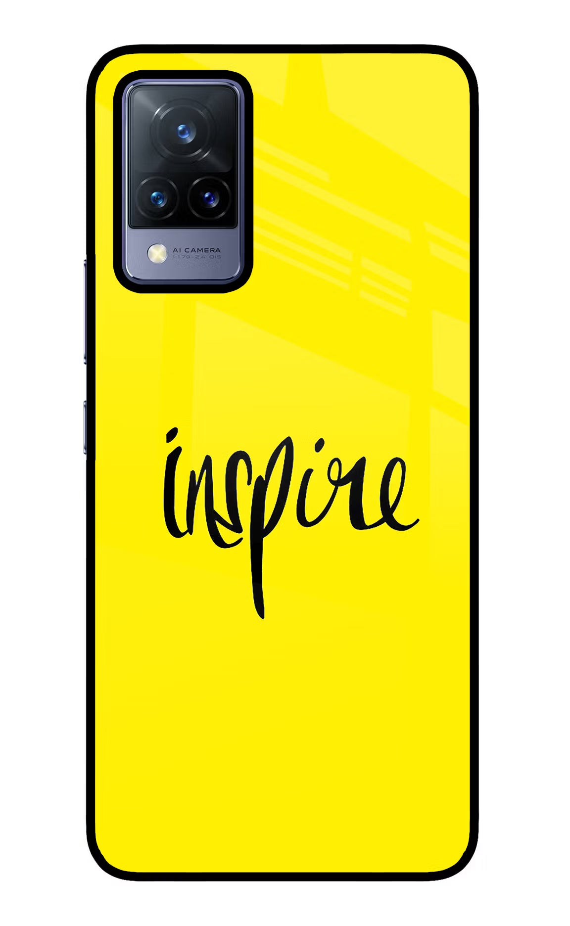 Inspire Vivo V21 Glass Case Back Cover by Casekaro