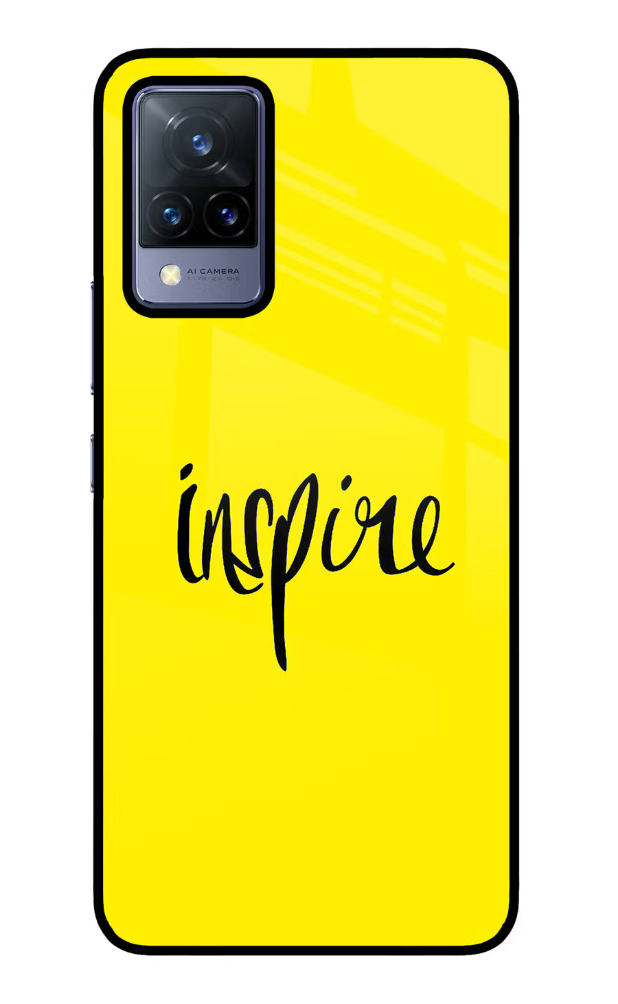 Inspire Vivo V21 Back Cover, Glass case