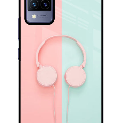Music Lover Vivo V21 Glass Case Back Cover by Casekaro