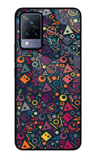 Geometric Abstract Vivo V21 Glass Case