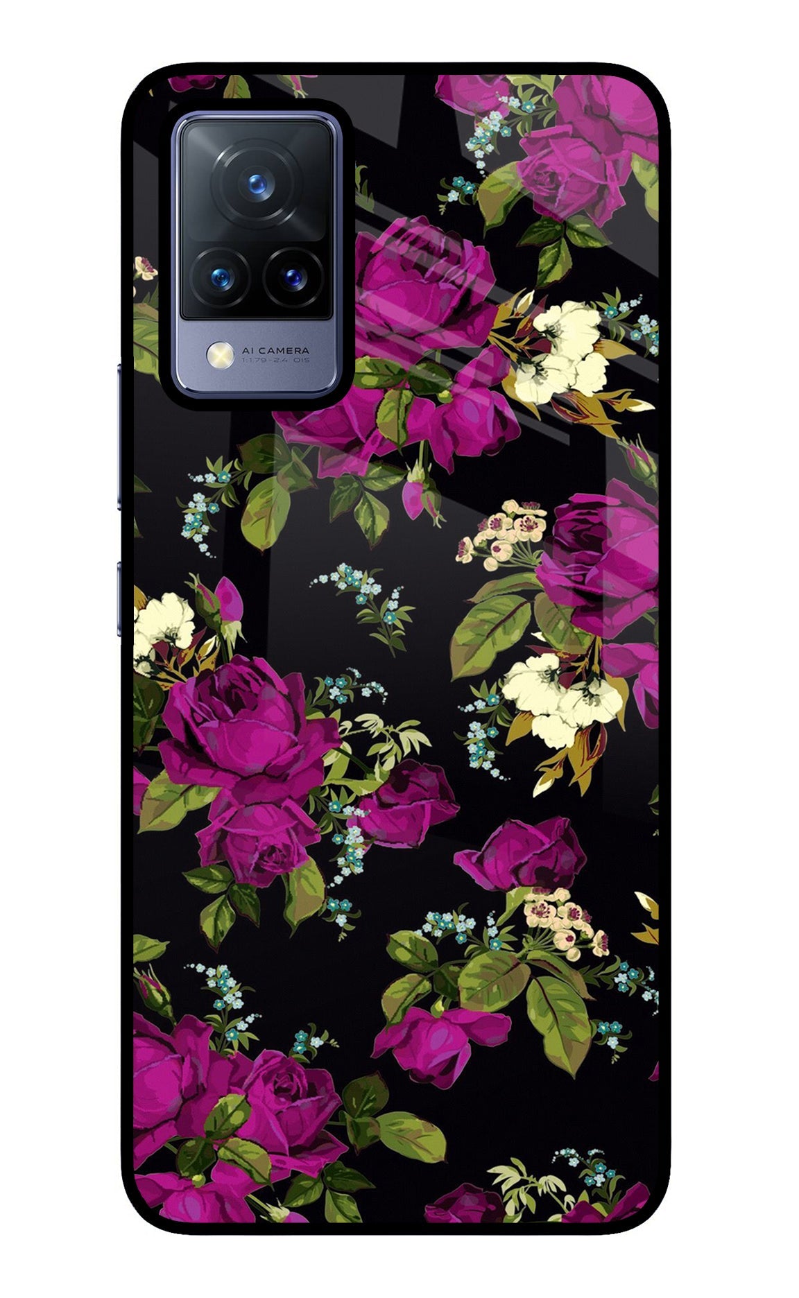 Flowers Vivo V21 Back Cover