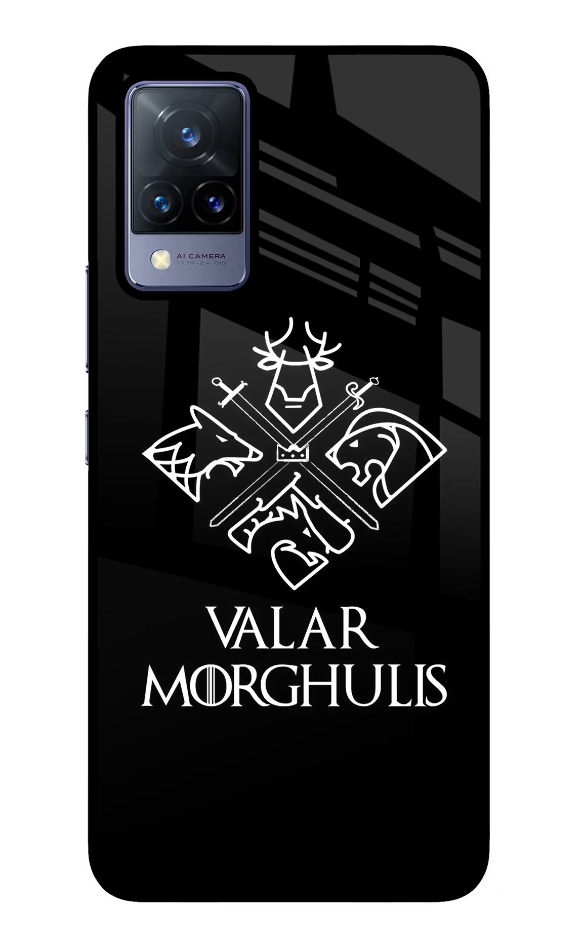 Valar Morghulis | Game Of Thrones Vivo V21 Glass Case Back Cover by Casekaro