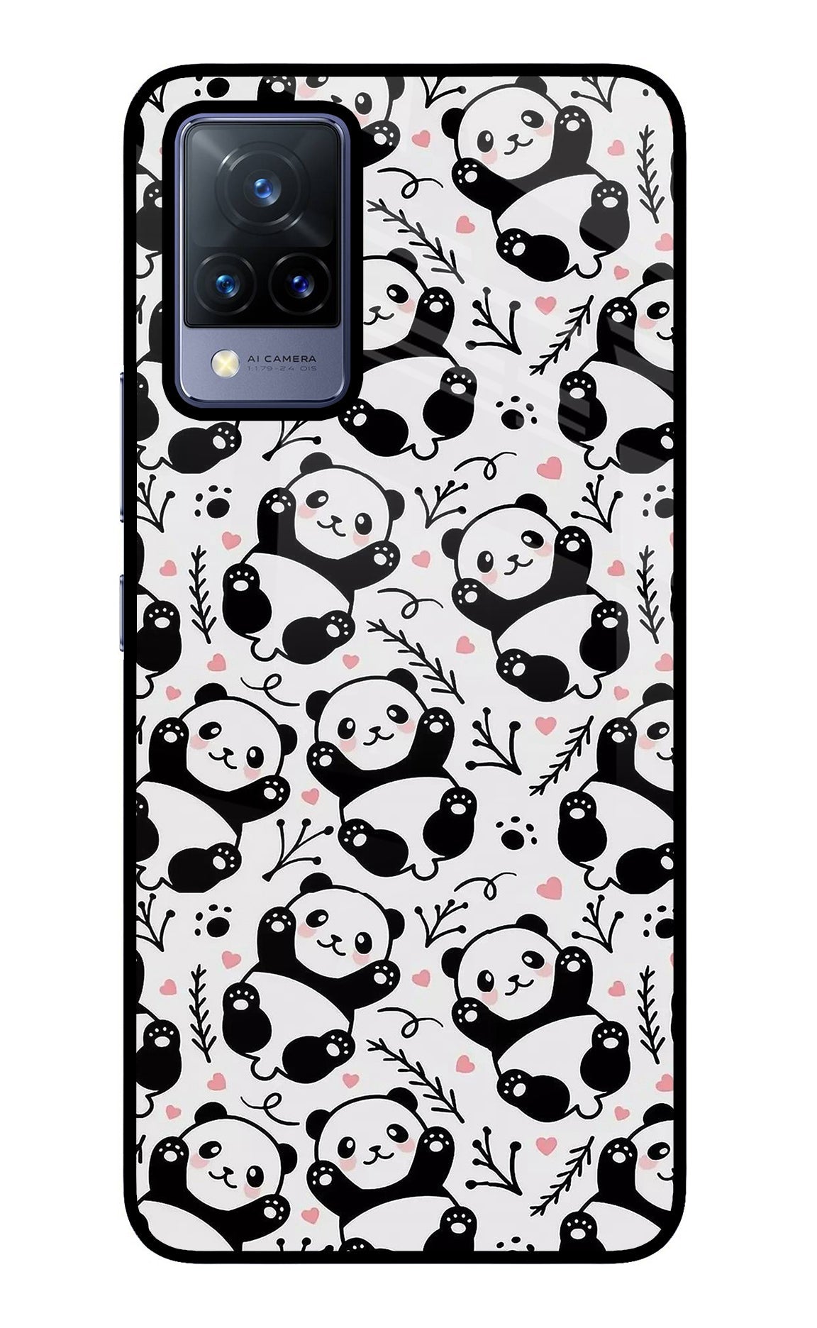 Cute Panda Vivo V21 Back Cover